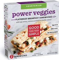 Good food made simple power veggies flatbread