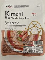 Rice noodles with kimchi flavored soup