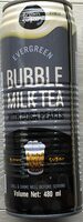 Bubble milk tea with boba pearls