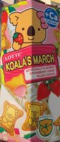Lotte, koala's march creme cookies, strawberry