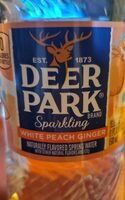 Deer Park Sparkling White Peach Ginger Spring Water
