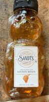 Unfiltered raw golden honey