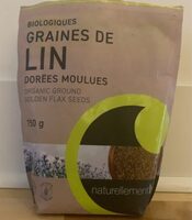 Graines de lin dorées moulues