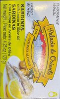 Sardines with lemon in olive oil