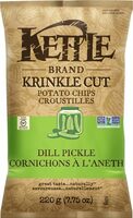 Krinkle Cut Potato Chips Dill Pickle