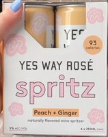 Yes Way Rosé Spritz - peach + ginger