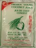 Jus de coco congelé