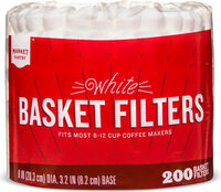 White coffee filters