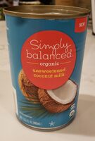 Organic unsweetened coconut milk