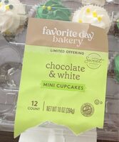 Chocolate & white mini cupcakes