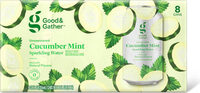 Cucumber mint sparkling water