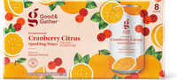 Cranberry citrus sparkling water