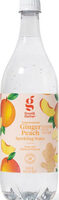 Ginger peach sparkling water