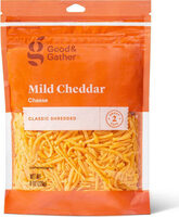 Good & gather mild cheddar cheese classic shredded