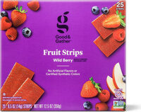 Wild berry fruit strips