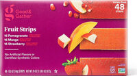 Pomegranate, Mango and Strawberry Fruit Strips