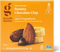 Banana chocolate chip nutrition bars