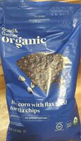 Blue corn with flax seed tortilla chips, blue corn with flax seed