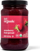 Organic strawberry fruit spread