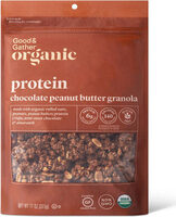 Organic protein chocolate peanut butter granola