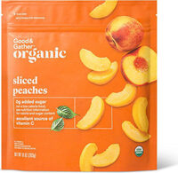Organic sliced peaches