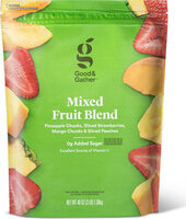 Mixed fruit blend pineapple chunks