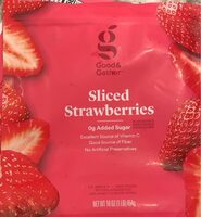Sliced strawberries
