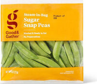 Steam in bag sugar snap peas