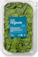 Organic baby spinach