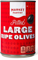 Pitted Large Black Ripe Olives