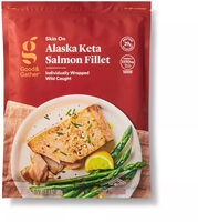 Wild caught alaskan keta salmon fillets