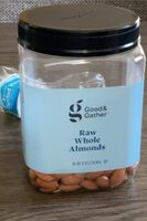 Raw whole almonds