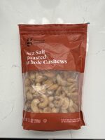 Sea Salt Roasted Whole Cashews