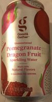 Pomegranate dragon fruit sparkling water