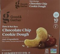 Date & Nut Bars Chocolate Chip Cookie Dough