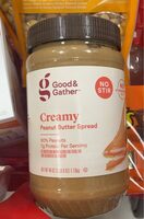 Creamy peanut butter spread