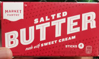 Salted butter sticks, salted
