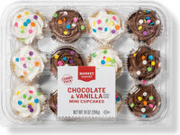 Chocolate & vanilla mini cupcake