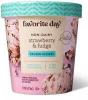 Non-Dairy Plant Based Strawberry & Fudge Frozen Dessert