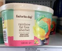 Rainbow Fat Free Sherbet