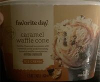 Caramel Waffle Cone Ice Cream