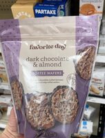 Dark chocolate and almond toffee wafers