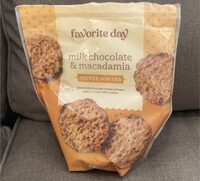 Milk chocolate and macadamia toffee wafers