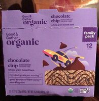 Chocolate chip whole grain baked bars
