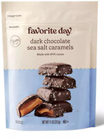 Dark chocolate sea salt caramels