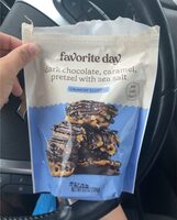 Chocolate caramel pretzel with sea salt