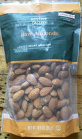 Unsalted raw almonds, unsalted