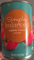 Simply balanced, organic tomato sauce