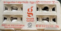 18 cage free large fresh eggs