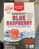 Energy Blue Raspberry Sugar Free Drink Mix